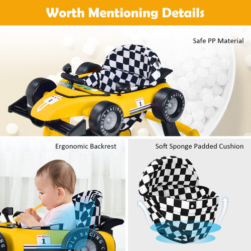 Gymax GYMAX Baby Walker, 4 in 1 Foldable Toddler Push Al 2