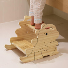 COSYLAND Dinosaur Shaped 2 Step Stool for Kids – H