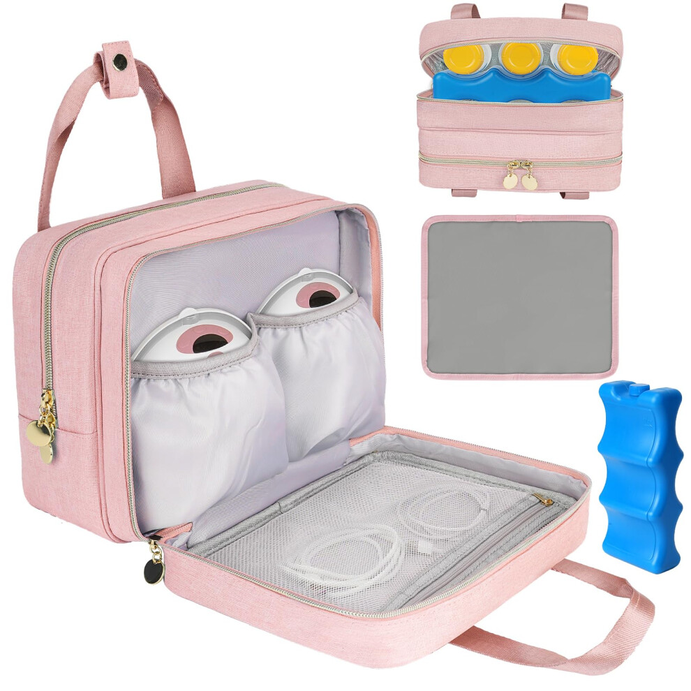 Wearable Breast Pump Bag With Cooler Compartment C Jaffzora