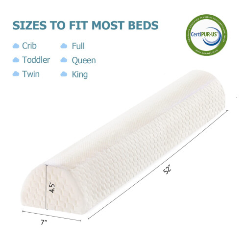 HBselect Memory Foam Baby Bed Guard Rail for Toddl 1