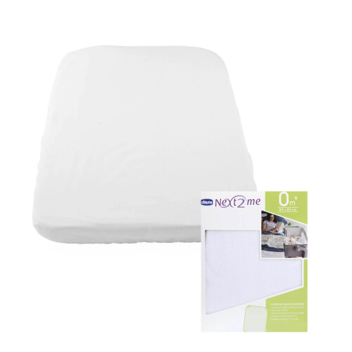 Chicco Next2Me Terry Mattress Protector, White | P 2