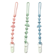 3 Pack Silicone Dummy Clip- Silicone Pacifier Clip