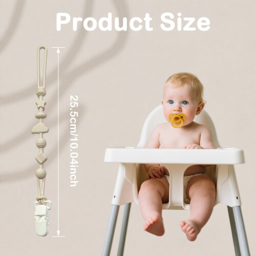 3 Pack Silicone Dummy Clip- Silicone Pacifier Clip 1