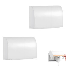 2 Pcs Baby Plug Socket Covers UK, White Double Soc