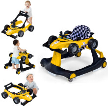 GYMAX Baby Walker, 4 in 1 Foldable Toddler Push Al