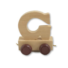 Childrens Personalised Wooden Alphabet Letter Trai
