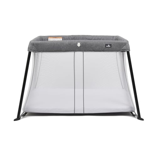 Babylo Liteway Lightweight Travel Cot - Grey Mélan 1