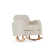 CuddleCo Etta Nursing Chair - Rocking Armchair Mushroom Beige - Maternity/Breastfeeding Rocker Chair for Nursery