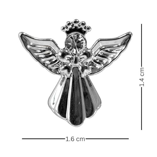 Safe Travels Silver Coloured Angel Pin With Gem Stone Sentimental Gift Idea 2