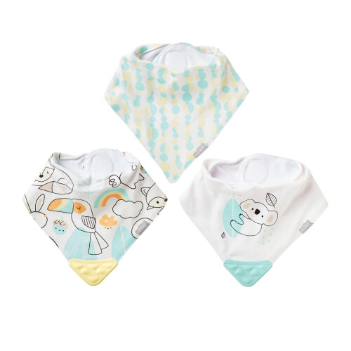 Nuby Nuby Bandana Teething Bibs, Pack of 3