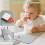 Silicone Placemat with Teething Edge Bumper and Sp 6