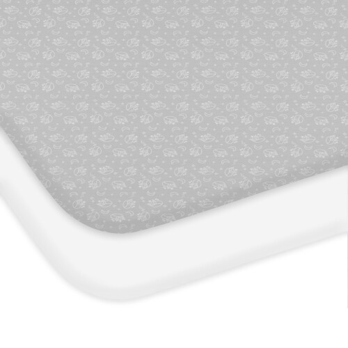 Chicco Next2Me Sheets (pack of 2), Grey Fox | 100%