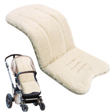 Obelunrp Sheepskin Pram Liner, 30x15inch Universal