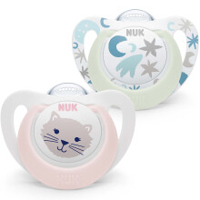 Nuk Star Night & Day Baby Pacifier 0-6 Months Lumi
