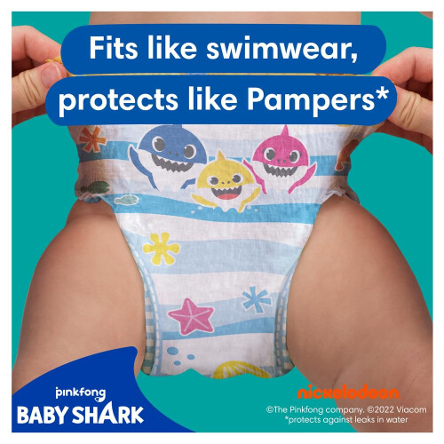 Pampers Pampers Splashers Baby Shark Edition Size 5, 80 Co 1