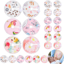 Yungyan 24 Pieces G Tube Covers Reusable Feeding Button Pads Soft G J Tube Button Covers Washable Nursing Breast Pads for Kid Baby Breastfeeding Care