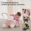Kidpop PULA Push & Pull Walker Wagon，Baby Walker w 6