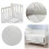 HB.YE Baby Mesh Cot Bed Bumper,Adjustable Anti-Bum 6