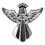 Safe Travels Silver Coloured Angel Pin With Gem Stone Sentimental Gift Idea 2