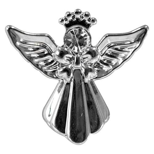 Safe Travels Silver Coloured Angel Pin With Gem Stone Sentimental Gift Idea 1