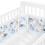 Sageky- Breathable mesh baby bed rail pad - remova 1