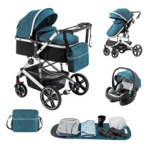 Lnhcrbs 3 in 1 Pram with Car Seat, Travel Stroller