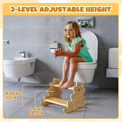COSYLAND Dinosaur Shaped 2 Step Stool for Kids – H 2