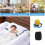 2-Pack Inflatable Bed Guard, 120CM Inflatable Safe 5