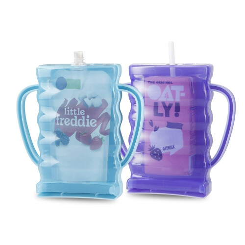 PandaEar 2 Pack Pouch Holder No Squeeze, Baby Food