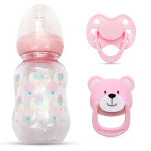 MYREBABY Pink Style Magnetic Pacifier and Bottle S