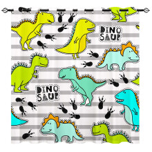 YUANZU Funny Dinosaur Curtains - Kids Jungle Anima