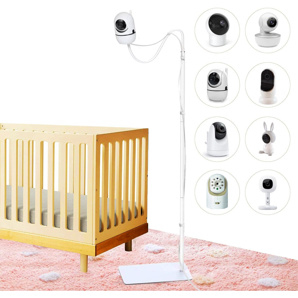 Baby Monitor Floor Stand Holder Compatible With Infant Optics, Hello Baby, Nanit Floor Stand, Motorola, Vava, Baby Monitor Mount Secur Infant Gadgets
