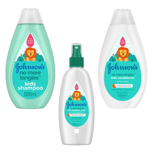 Johnson's Kids 3-Pack: Shampoo & Conditioner 500ml