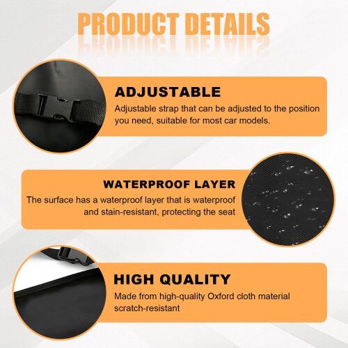 2PCS Car Seat Kick Mats,Car Back Seat Protector fo 2