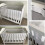 HB.YE Baby Mesh Cot Bed Bumper,Adjustable Anti-Bum 5