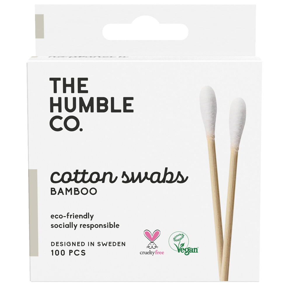The Humble Co. Natural Cotton Swabs | White | Biod