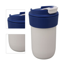 Tragbarer 350ml auslaufsicherer Aluminium-Kaffeebecher, isoliert, rutschfest
