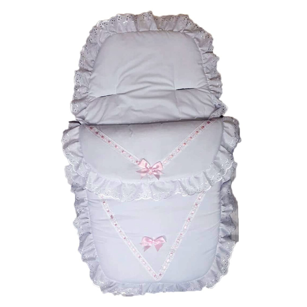 Footmuff Cosy Toes For Buggy Liner, Pram & Pushchair Liner (Pink) Pink Lsm