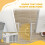 PawHut PawHut Stair Gate, 77cm Extra Tall Dog Gate with A 6