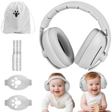 JACMKEON 2-in-1 Baby Ear Defenders for Babies and