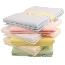 COT Bed Flannelette Flat Sheets x2 Baby Girl Pink