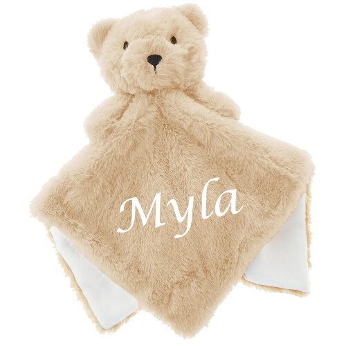 Baby Personalised Animal Comforter Blanket Soft Sn 2
