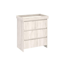 Shefa Kids 880 White Craft Oak 3-Drawer Baby Chang