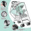 Hysagtek Rain Cover for Pushchair Stroller Buggy P 3