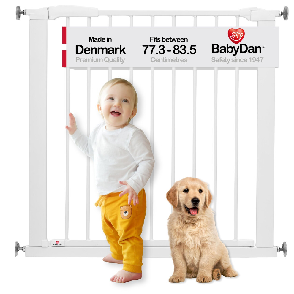 Babydan Perfect Close, Pressure Fit Stair Gate, 77