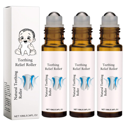 3 Pcs Teething Roller Teething Oil Teething Roller
