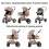 Shineey Stroller 3 in 1 Travel System Aluminium Fr 5