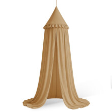 HOTUT Kids Bed Canopy with Ruffles,Round Dome 240c