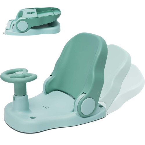 Baby Bath Seat with Adjustable Backrest Suction Cu