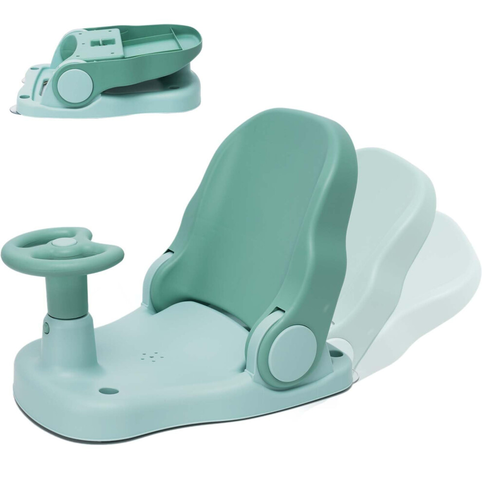 Nukdey Baby Bath Seat With Adjustable Backrest Suction Cu